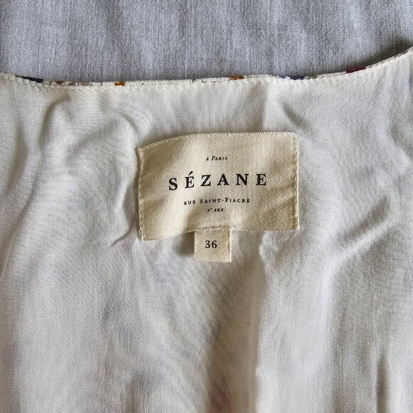 Sezane Ophelia Dress Chanson D'été - Size 36 - Picture 6 of 9